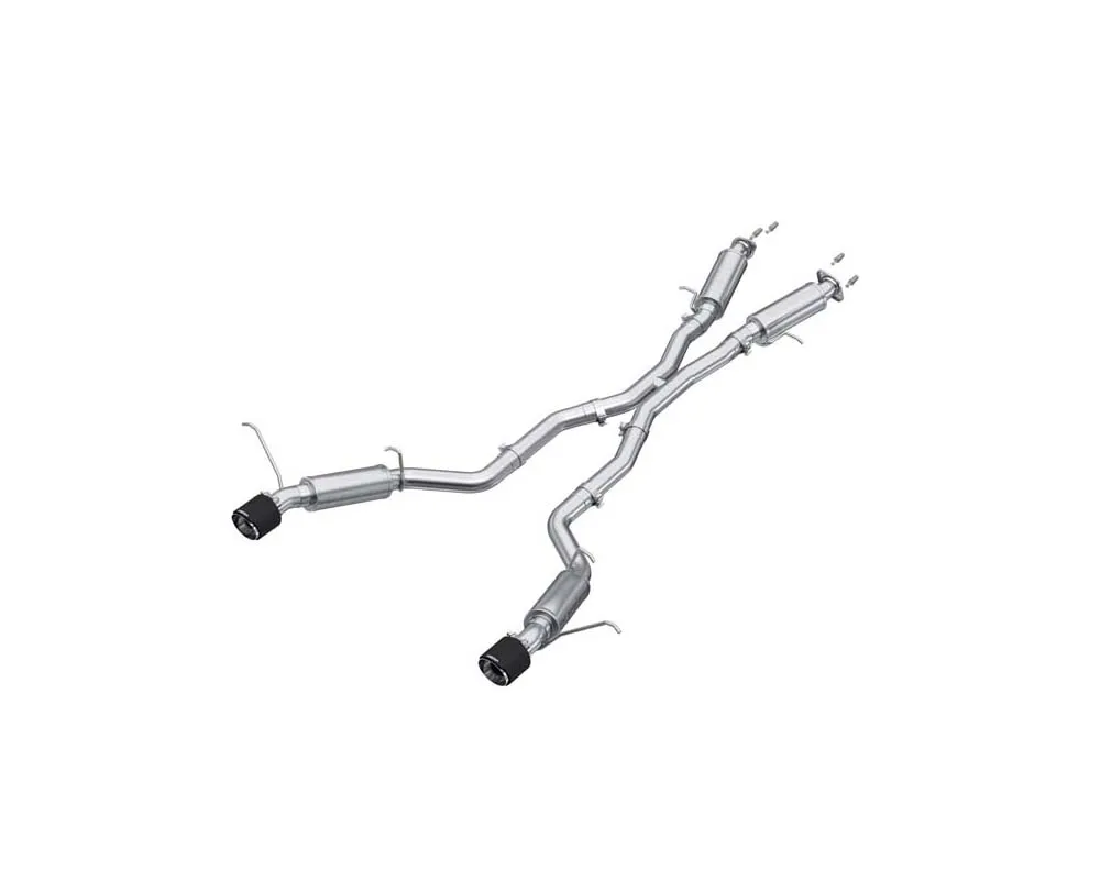 MBRP 3" Catback Dual Rear Exit w/ Carbon Fiber Tips Jeep Grand Cherokee 2012-2021 - S55253CF