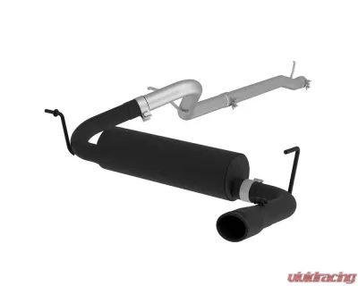 MBRP Black Coated 2.5" Catback Single Rear Exit Jeep Wrangler Rubicon JK 3.6L 2/4 Door 2012-2018 - S5526BLK