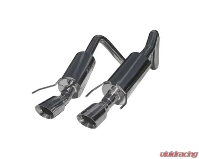MBRP T304 Stainless Steel 2.5" Dual Muffler Axle Back w/ 4" Round Dual Wall Tips Chevrolet Corvette 2005-2008 - S7000304