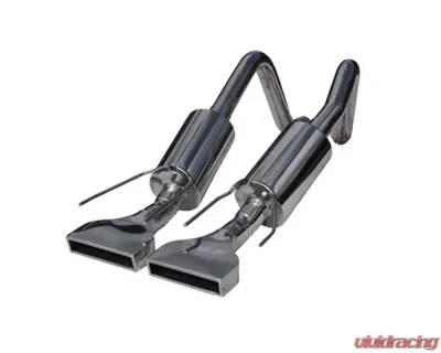 MBRP T304 Stainless Steel 2.5" Dual Muffler Axle Back w/ Rectangular Tips Chevrolet Corvette 2005-2008 - S7002304