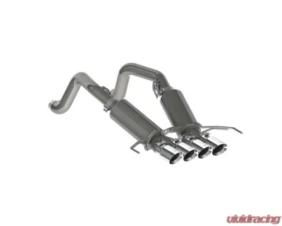 MBRP T304 Stainless Steel 3" Dual Muffler Axle Back w/ Quad 4" Dual Wall Tips Chevrolet Corvette 2014-2019 - S7030304