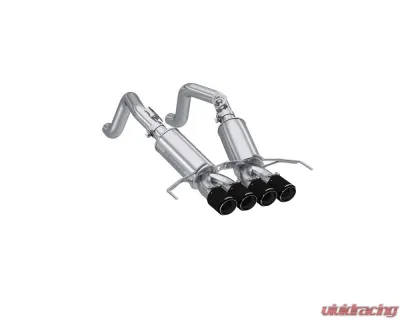 MBRP 3" T304 Stainless Steel Dual Exit Axle-Back Exhaust w/ Quad Carbon Fiber Tips Chevrolet Corvette 6.2L 2014-2019 - S70303CF