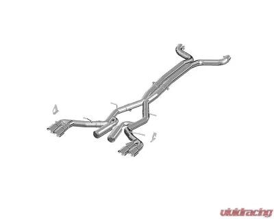MBRP Aluminized Steel 3" Dual Catback Quad Tips Race Version Chevrolet Camaro 2016-2020 - S7033AL