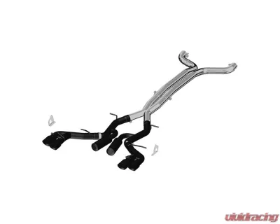 MBRP Black Coated 3" Dual Catback Quad Tips Race Version Chevrolet Camaro 2016-2020 - S7033BLK