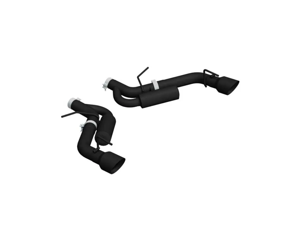 MBRP Black Coated 3" Dual Axle Back Black Series Dual Tips Chevrolet Camaro SS 2016-2020 - S7034BLK
