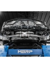 MBRP Armor Pro 3 Inch Stainless Steel Catback Quad Split Rear Exit w/ Carbon Fiber Tips Chevrolet Corvette C8 2020-2025                                     - S70423CF - Image 4
