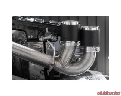MBRP Armor Pro 3 Inch Stainless Steel Catback Quad Split Rear Exit w/ Carbon Fiber Tips Chevrolet Corvette C8 2020-2025 - S70423CF