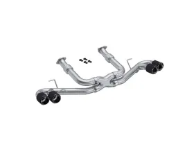 MBRP Armor Pro 3 Inch Stainless Steel Catback Quad Split Rear Exit w/ Carbon Fiber Tips Chevrolet Corvette C8 2020-2025