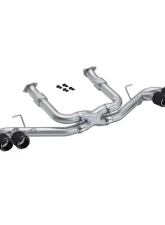 MBRP Armor Pro 3 Inch Stainless Steel Catback Quad Split Rear Exit w/ Carbon Fiber Tips Chevrolet Corvette C8 2020-2025                                     - S70423CF - Image 4