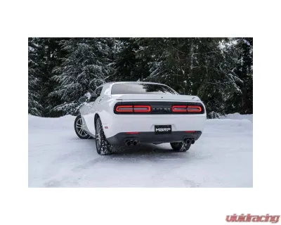 MBRP 2.5" T304 Stainless Catback Dual Rear Exit Exhaust System w/ Carbon Fiber Tips Dodge Challenger 2015-2021 - S71113CF