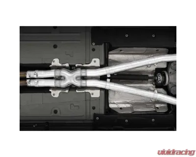 MBRP 3" T304 Stainless Dual Catback Exhaust System w/ Quad Carbon Fiber Tips (Race Version) Dodge Challenger 2015-2021 - S71143CF