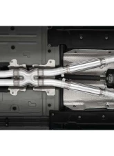 MBRP 3" Aluminized Steel Dual Rear Catback Exhaust System w/ Quad Tips (Street Version) Dodge Challenger 2015-2016                                     - S7115AL - Image 4
