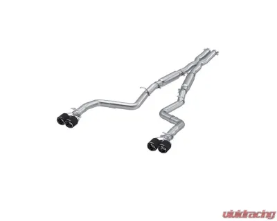 MBRP 3" T304 Stainless Dual Rear Catback Exhaust System w/ Quad Tips (Street Version) Dodge Challenger 2015-2016 - S71153CF