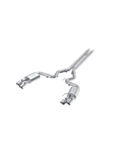 MBRP Street Version 3" Aluminized Steel Catback Exhaust w/ Quad 4" Dual Wall Tips Ford Mustang GT 5.0L 2018-2022                                     - S7205AL - Image 4