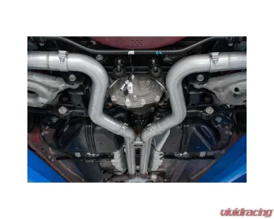 MBRP 3" Catback Dual Rear w/ Quad Street Version Carbon Fiber Tips Ford Mustang GT 2018-2022 - S72053CF