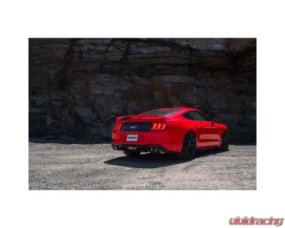 MBRP 3" Catback Dual Rear w/ Quad Street Version Carbon Fiber Tips Ford Mustang GT 2018-2022 - S72053CF