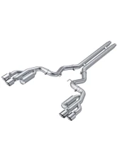 MBRP Race Version 3" Aluminized Steel Catback Exhaust w/ Quad 4" Dual Wall Tips Ford Mustang GT 5.0L 2018-2022                                     - S7207AL - Image 6