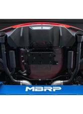 MBRP Race Version 3" Black Coated Catback Exhaust w/ Quad 4" Dual Wall Tips Ford Mustang GT 5.0L 2018-2022                                     - S7207BLK - Image 6