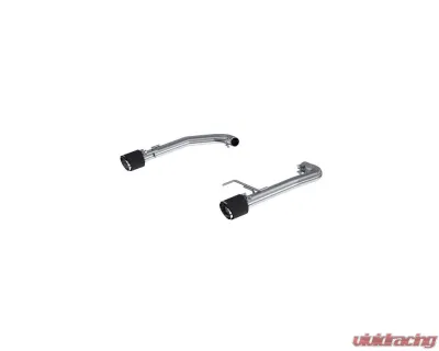 MBRP T304 2.5in Axle Back w/ Dual CF SS Tips - T304 (Race Version) Ford Mustang 2.3L EcoBoost 2015-2025 - S72473CF