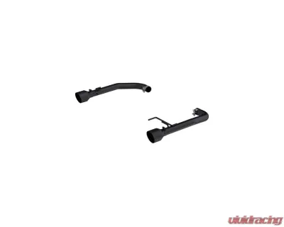 MBRP Black 2.5in Axle Back Dual Split Rear Exit (Race Version) Ford Mustang 2.3L EcoBoost 2015-2025 - S7247BLK
