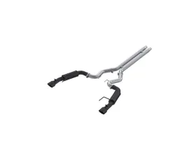 MBRP Armor BLK 3 Inch Catback Dual Split Black-Coated Aluminized Steel Ford Mustang GT S650 5.0L 2024+