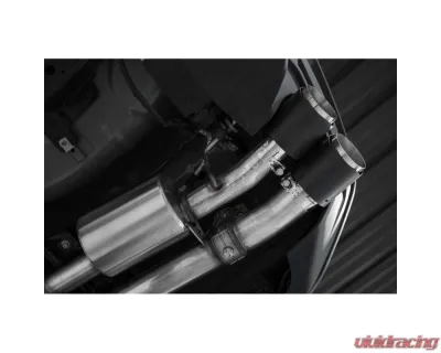 MBRP 3" T304 Stainless Steel Cat-Back Quad Split Rear w/ Carbon Fiber Tips Ford Mustang GT 5.0L 2024+ - S72553CF