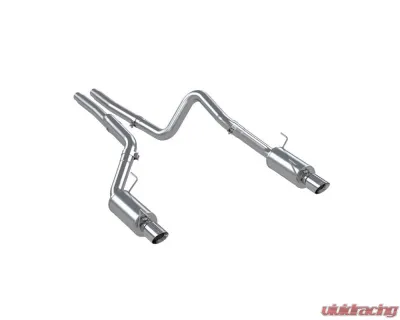 MBRP T409 Stainless Steel 3" Catback Dual Split Rear Street Version w/ 4" Tips Ford Mustang GT | Shelby GT500 2005-2010 - S7269409