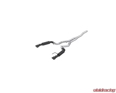 MBRP Black Coated 3" Catback Dual Split Rear Race Version w/ 4.5" Tips Ford Mustang 2.3 EcoBoost No Convertible 2015-2025 - S7275BLK