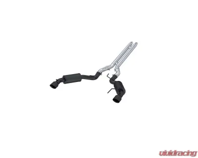 MBRP Black Coated 3" Catback Dual Split Rear Street Version w/ 4.5" Tips Ford Mustang GT 5.0L Coupe 2015-2022 - S7277BLK