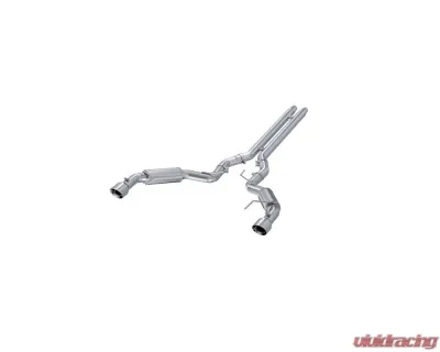 MBRP Aluminized Steel 3" Catback Dual Split Rear Race Version w/ 4.5" Tips Ford Mustang GT 5.0L Coupe 2015-2022 - S7278AL