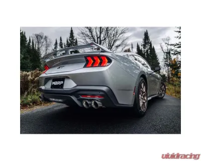MBRP 3" Street Profile Aluminized Steel Cat-Back Dual Split Rear w/ Quad Tips Ford Mustang GT 5.0L 2024+ - S7280AL