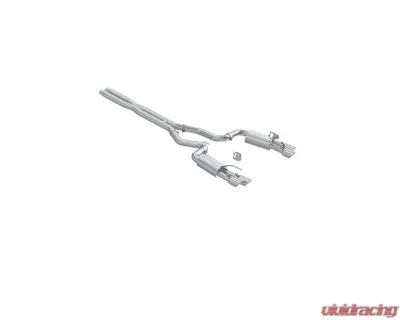 MBRP 3" Street Profile Aluminized Steel Cat-Back Dual Split Rear w/ Quad Tips Ford Mustang GT 5.0L 2024+ - S7280AL