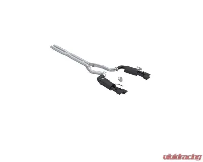 MBRP 3" Street Profile Black Coated Aluminized Steel Cat-Back Dual Split Rear w/ Quad Black Tips Ford Mustang GT 5.0L 2024+ - S7280BLK