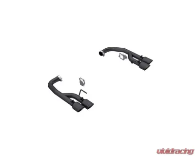MBRP 2.5" Black Coated Aluminized Steel Axle-Back Dual Rear w/ Quad Black Tips Ford Mustang GT 5.0L 2024+ - S7281BLK
