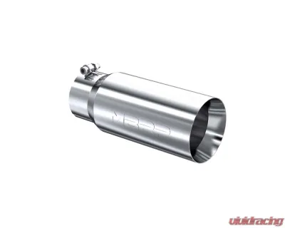 MBRP T304 Stainless Steel 5" O.D. Dual Wall Straight 4" Inlet 12" Length Exhaust Tips - T5049