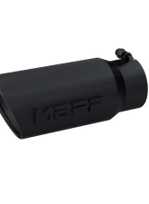 MBRP Black Coated 5" O.D. Angled Rolled End 4" Inlet 12" Length Exhaust Tip                                     - T5051BLK - Image 2