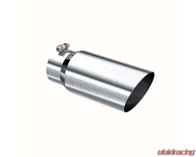 MBRP T304 Stainless Steel 5" O.D. Angled Single Walled 4" Inlet 12" Length Exhaust Tips - T5052