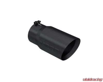 MBRP Black Coated 6" O.D. Dual Wall Angled 5" Inlet 12" Length Exhaust Tip - T5074BLK