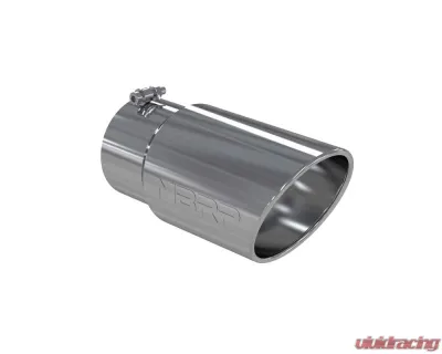 MBRP T304 Stainless Steel 6" O.D. Angled Rolled End 5" Inlet 12" Length Exhaust Tips - T5075
