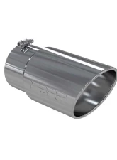 MBRP T304 Stainless Steel 6" O.D. Angled Rolled End 5" Inlet 12" Length Exhaust Tips                                     - T5075 - Image 2
