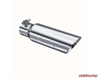 MBRP T304 Stainless Steel 3.5" O.D. Dual Wall Angled 2.5" Inlet 12" Length Exhaust Tips - T5106