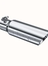 MBRP T304 Stainless Steel 3.5" O.D. Dual Wall Angled 2.5" Inlet 12" Length Exhaust Tips                                     - T5106 - Image 2