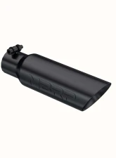 MBRP Black Coated 3.5" O.D. Dual Wall Angled 2.5" Inlet 12" Length Exhaust Tip                                     - T5106BLK - Image 2