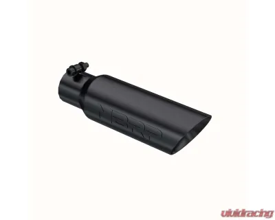 MBRP Black Coated 3.5" O.D. Dual Wall Angled 2.5" Inlet 12" Length Exhaust Tip - T5106BLK