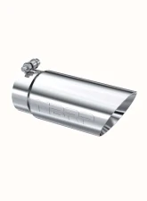MBRP T304 Stainless Steel 4" O.D. Dual Wall Angled 3.5" Inlet 10" Length Exhaust Tip                                     - T5110 - Image 2