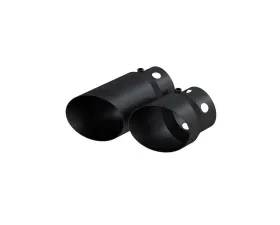 MBRP Black 4 Inlet 5 Tip Cover Set - 6.75 Inch and 9.75 Inch Length Ford F250 | F350 | F450 6.4L 2008+