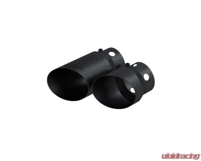 MBRP Black 4 Inlet 5 Tip Cover Set - 6.75 Inch and 9.75 Inch Length Ford F250 | F350 | F450 6.4L 2008+ - T5111BLK