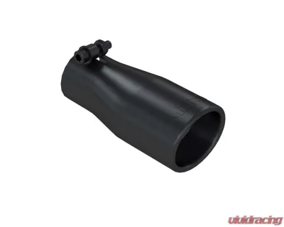 MBRP Black Coated 3 3/4" O.D. Oval 2.5" Inlet 7 1/16" Length Exhaust Tip - T5116BLK