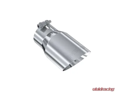 MBRP T304 Stainless Steel 4" O.D. Dual Wall Angled 3" Inlet 8" Length Exhaust Tip - T5122