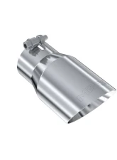 MBRP T304 Stainless Steel 4" O.D. Dual Wall Angled 3" Inlet 8" Length Exhaust Tip                                     - T5122 - Image 2